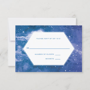 Stardust Cosmic Violet Bröllop OSA Kort