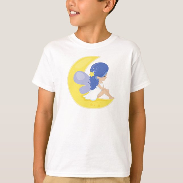 Stardust Fairy, Cute Fairy, Fairy på Måne T Shirt (Framsida)