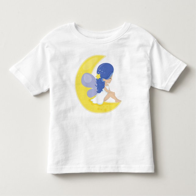 Stardust Fairy, Cute Fairy, Fairy på Måne T Shirt (Framsida)