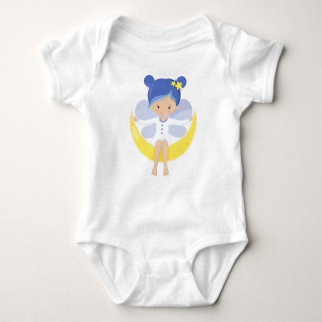 Stardust Fairy, Fairy on Måne, Cute Fairy T Shirt (Framsida)