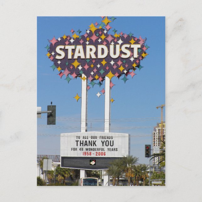 Stardust Las Vegas Marquee Postcards Vykort (Framsida)