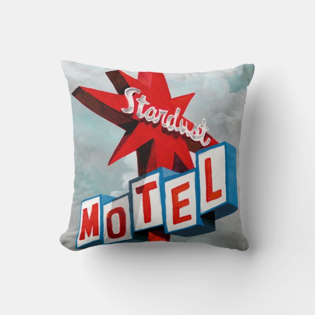 Stardust Motel-tecken Kudde (Framsida)
