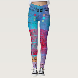 Stardust periodisk borddamasker leggings