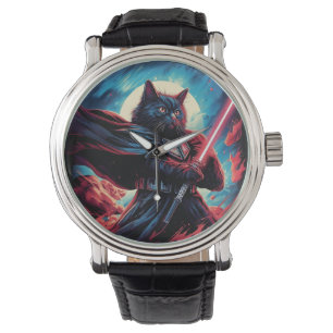 Stardust Samurai Cosmic Cat Warrior Armbandsur