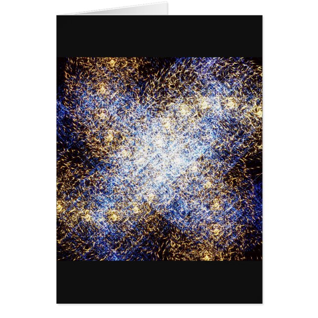 Stardust struktur 1,4 hälsningskort (Framsidan)