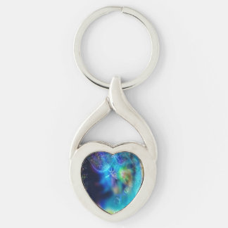 Stardust Twisted Heart Silverfärgad Nyckelring