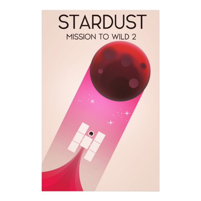 Stardust-uppdrag till kometen Wild 2 Fototryck (Framsidan)