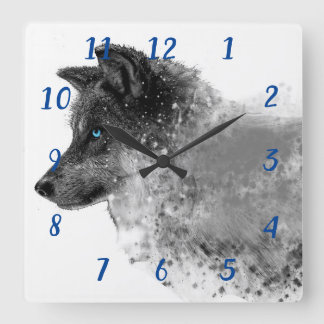 Stardust Varg Clock Fyrkantig Klocka