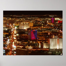 Stardust & Väster Las Vegas Strip Poster Skriv ut