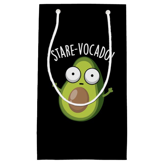 Stare-vocado Funny Avocado Pun Mörk BG (Framsidan)