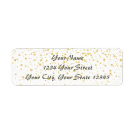 Starfall-Adressetiketter Returadress Etikett