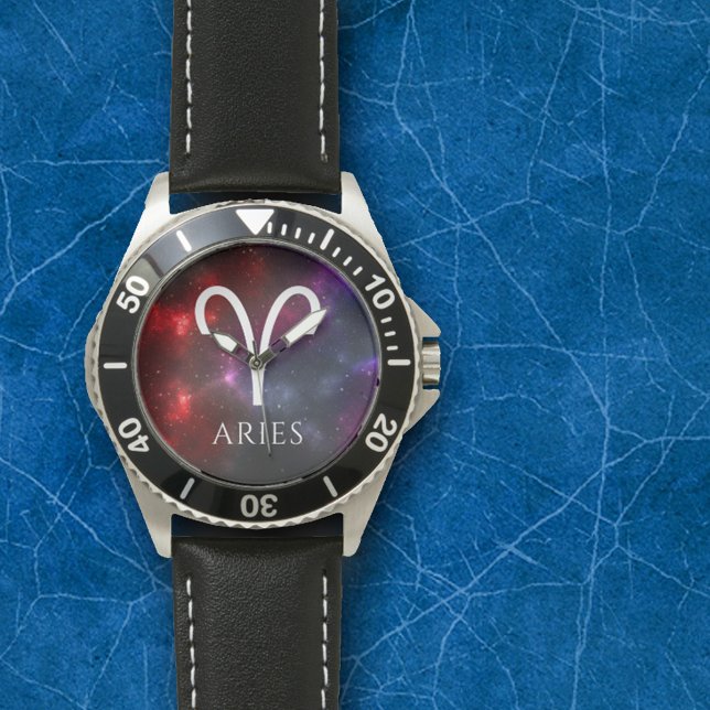 Starfield Aries Ram Western Zodiac Armbandsur (Skapare uppladdad)