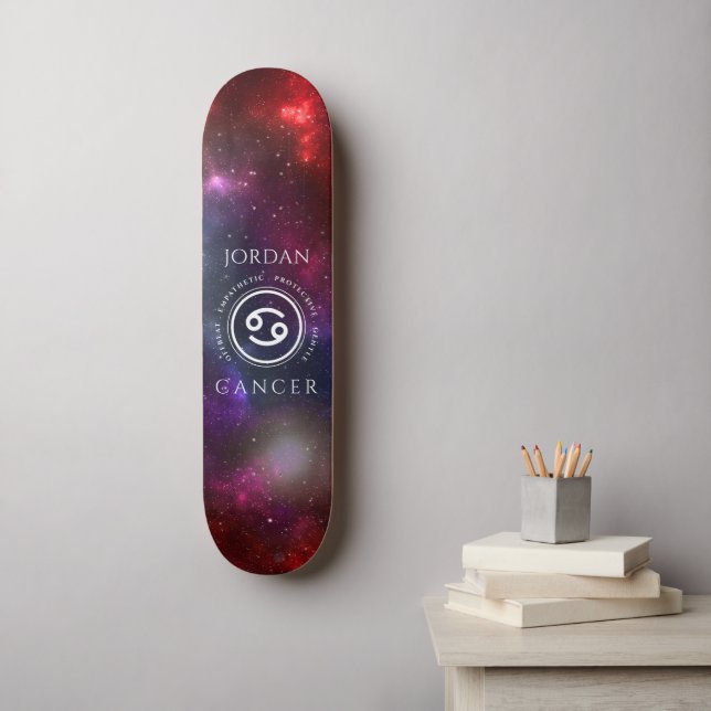 Starfield Cancer Crab Western Zodiac Mini Skateboard Bräda 18,5 Cm (Väggkonst)