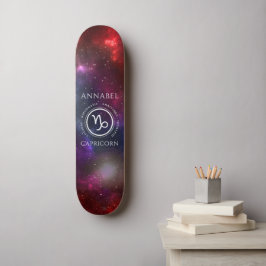 Starfield Capricorn Goat Western Zodiac Mini Skateboard Bräda 18,5 Cm