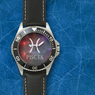 Starfield Pisces Fish Western Zodiac Armbandsur