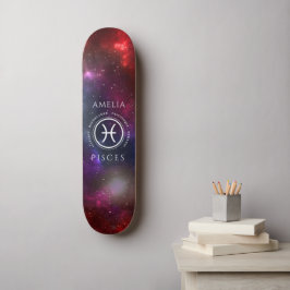 Starfield Pisces Fish Western Zodiac Mini Skateboard Bräda 18,5 Cm