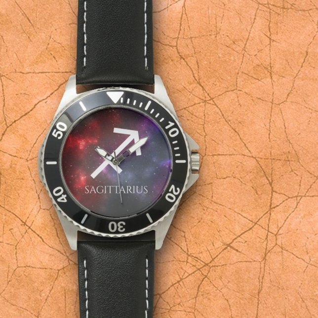 Starfield Sagittarius Archer Western Zodiac Armbandsur (Skapare uppladdad)