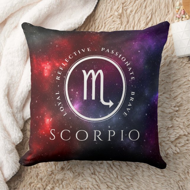 Starfield Scorpio Scorpion Western Zodiac Kudde (Filt)