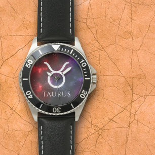 Starfield Taurus Bull Western Zodiac Armbandsur