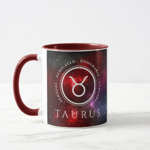 Starfield Taurus Bull Western Zodiac Mugg