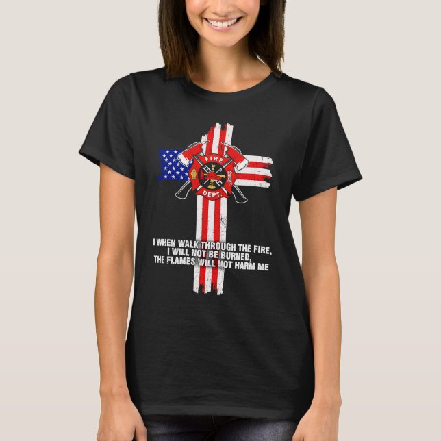 Starfighter I när jag går genom elden T Shirt (Framsida)