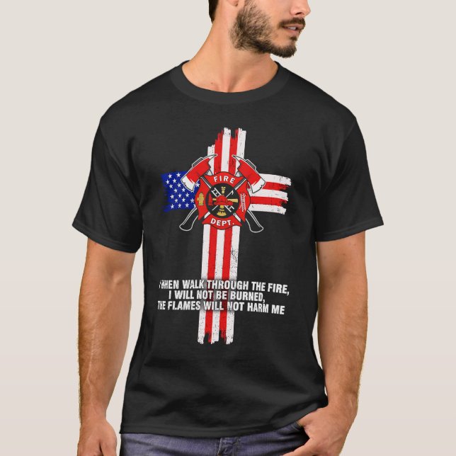 Starfighter I när jag går genom elden T Shirt (Framsida)