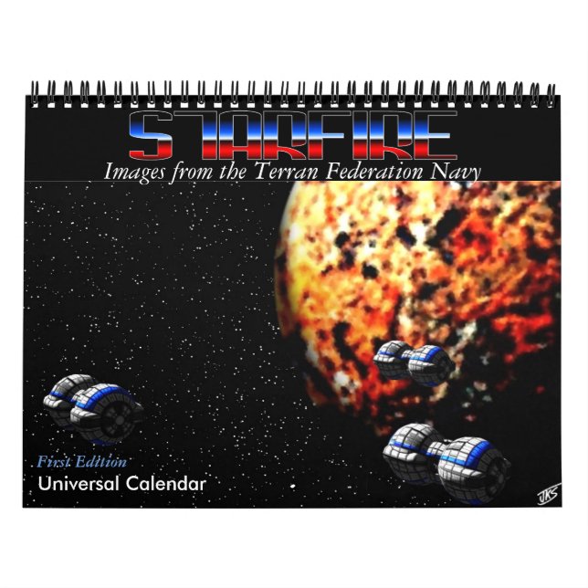Starfire Calendar: Terran Federation Navy, 1st Ed Kalender (Omslag)