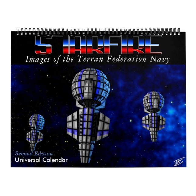 Starfire Calendar: Terran Federation Navy, 2nd Ed Kalender (Omslag)