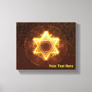 Starfire Fractal Magen David Canvastryck