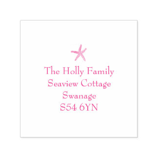 Starfish Adress Frimärke Självfärgande Stämpel