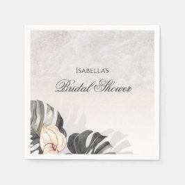 Starfish and Shells Tropical Beach Bridal Shower Pappersservett