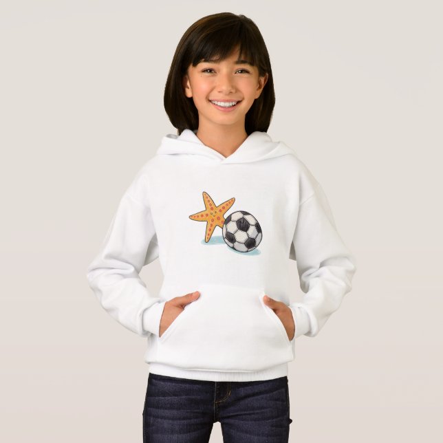 Starfish and Soccer Ball T Shirt (Hel framsida)