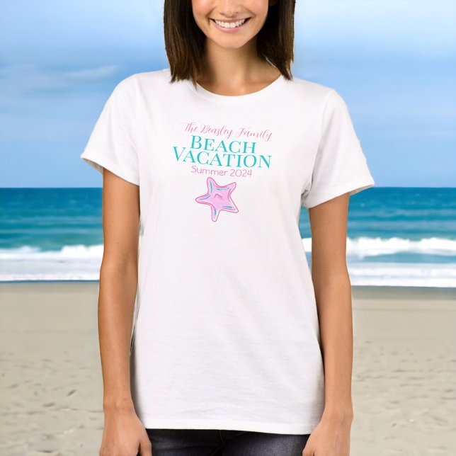 Starfish Anpassningsbar Beach Cruise Reunion Vacat T Shirt (Skapare uppladdad)