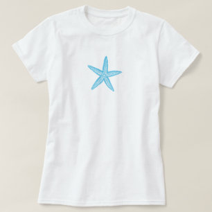 Starfish Aqua Blue T Shirt