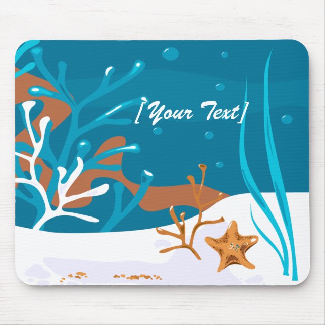 Starfish Aquatic Aqua Mousepad Musmatta (Framsidan)