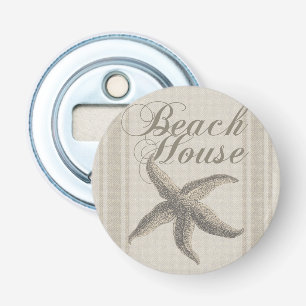 Starfish Beach House Seashore Coastal Flasköppnare