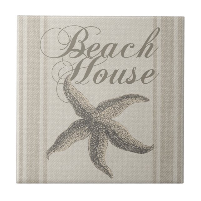 Starfish Beach House Seashore Coastal Kakelplatta (Framsidan)