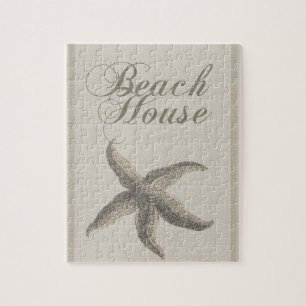 Starfish Beach House Seashore Coastal Pussel