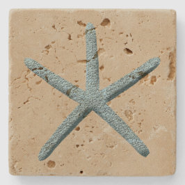 Starfish Beach Sand Rustic Nautical Stenunderlägg