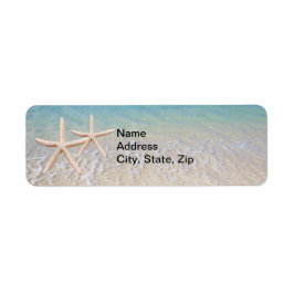 Starfish Beach Wedding Adressetiketters Returadress Etikett