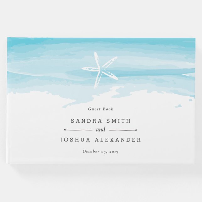 Starfish Beach Wedding Guest Bok (Framsida)