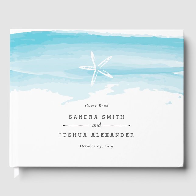 Starfish Beach Wedding Guest Bok (Framsida)