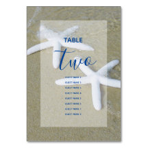 Starfish Beach Wedding Guest Namn