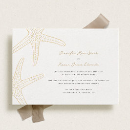 Starfish Beach Wedding Inbjudningar