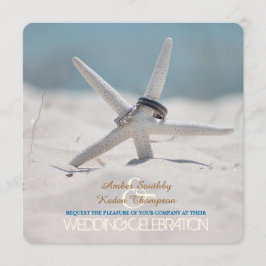 Starfish Beach Wedding Inbjudningar