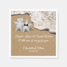Starfish Beach Wedding Napkin Pappersservett