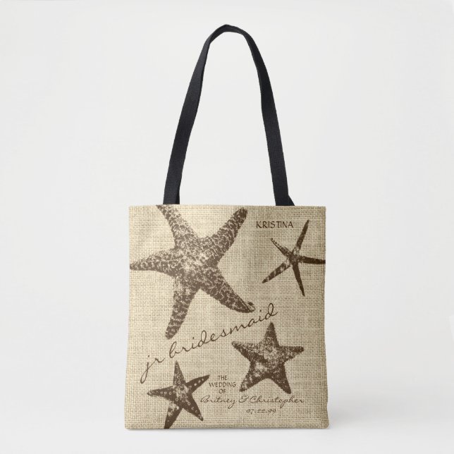 Starfish Beach Wedding Party (Junior Bridesmaid) Tygkasse (Framsida)