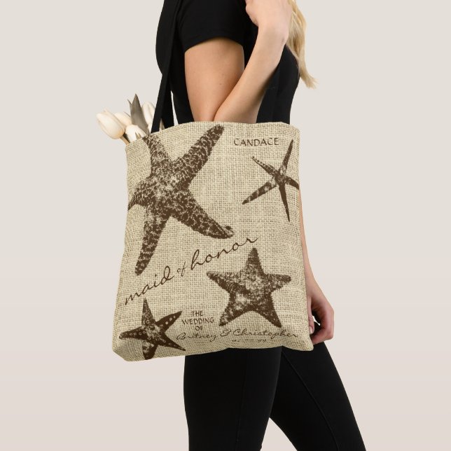 Starfish Beach Wedding Party (Maid of honor) Tygkasse (Närbild)