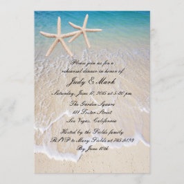 Starfish Beach Wedding Rehearsal Middagsinbjudan Inbjudningar
