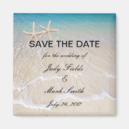 Starfish Beach Wedding Spara datum magneter